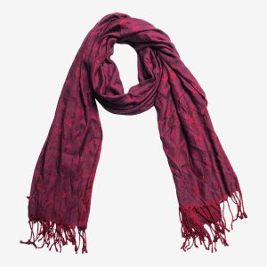 Repeat Symbols Pashmina Scarf in Fine Wine