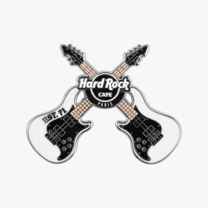 Collectible Marble Cross Guitars Pin