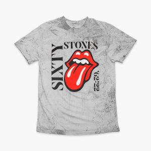 Rolling Stones Shortsleeve T-Shirt in Washed Smoke Grey