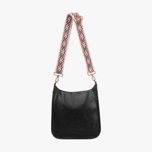 Guitar Strap Hobo Bag in Black