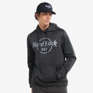 Adult Fit Hard Rock BET Performance Pullover Hoodie Black