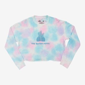 Guitar Hotel Cotton Candy Cropped Sweatshirt
